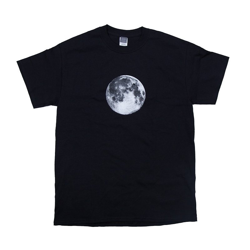 Realistic prints. The back of the moon T-shirt Unisex XXL size Tcollector - Unisex Hoodies & T-Shirts - Cotton & Hemp Black
