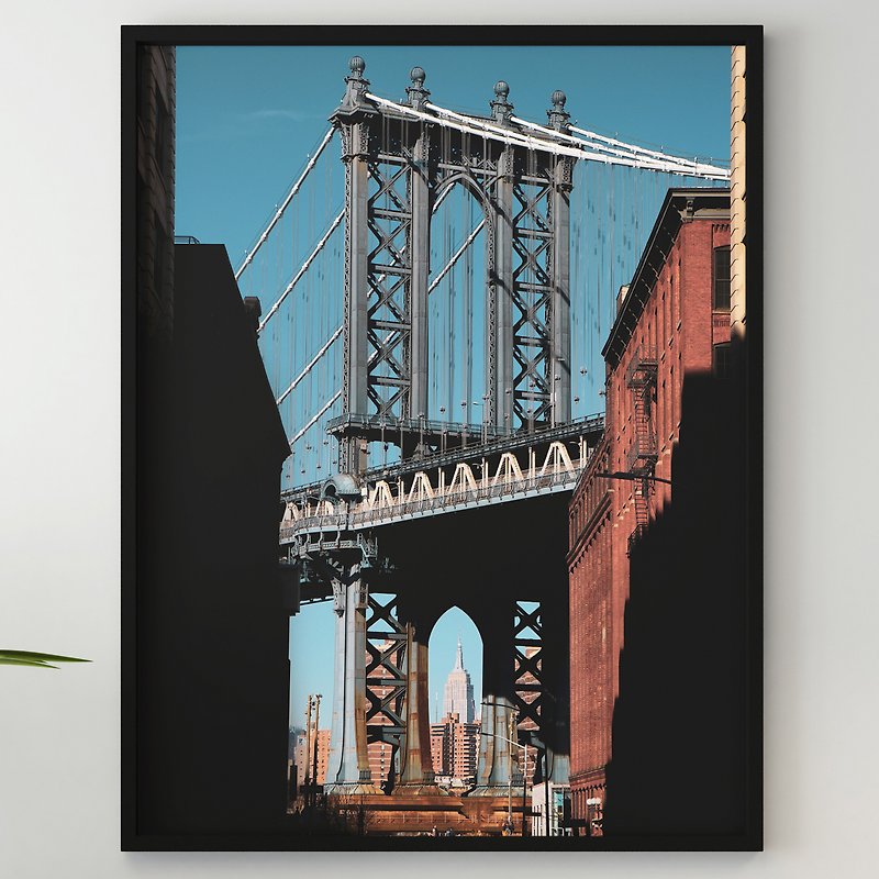 曼哈頓大橋小飛象藝術紐約市海報紐約海報紐約市印刷品大蘋果藝術 - 掛牆畫/海報 - 紙 