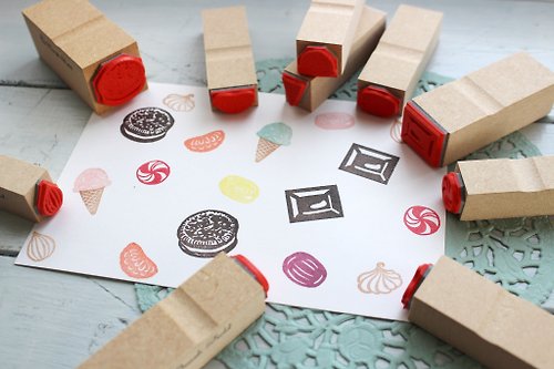 ako-japan GALLERY Sweets stamp set