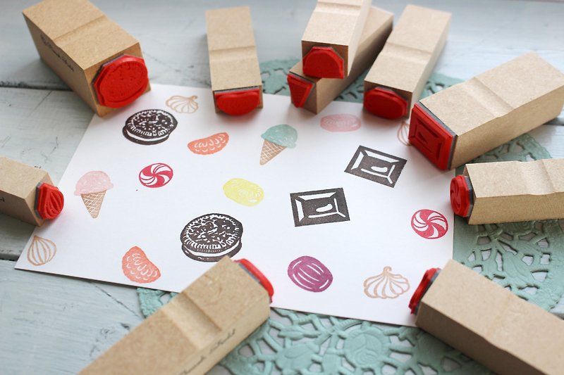 Sweets stamp set - 印章/印台 - 其他材質 