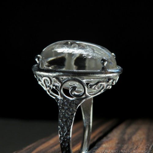 水入り水晶 リング / Enhydro Quartz Ring - ショップ NATSU WORKS