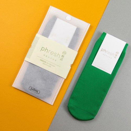phresh 輕活 | 無輕而不自得 雅著 Argon - 女輕活短襪 - 鋇綠