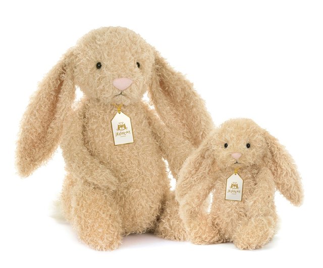  Bashful Curlie Bunny M ベージュ Jellycat Bashful Curlie Bunny M ベージュ