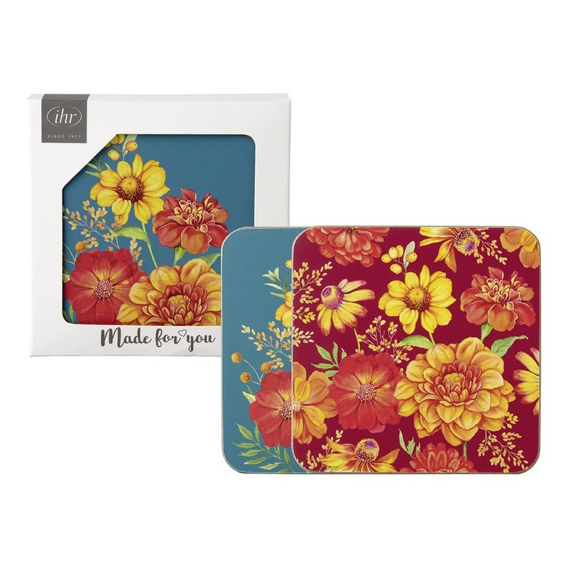 German IHR-Coaster-Aiya two-color coaster - Coasters - Wood Multicolor