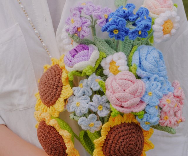 編み物 花 かぎ針編み 花糸 花 仙花 ドライフラワー 織り 小花 農家