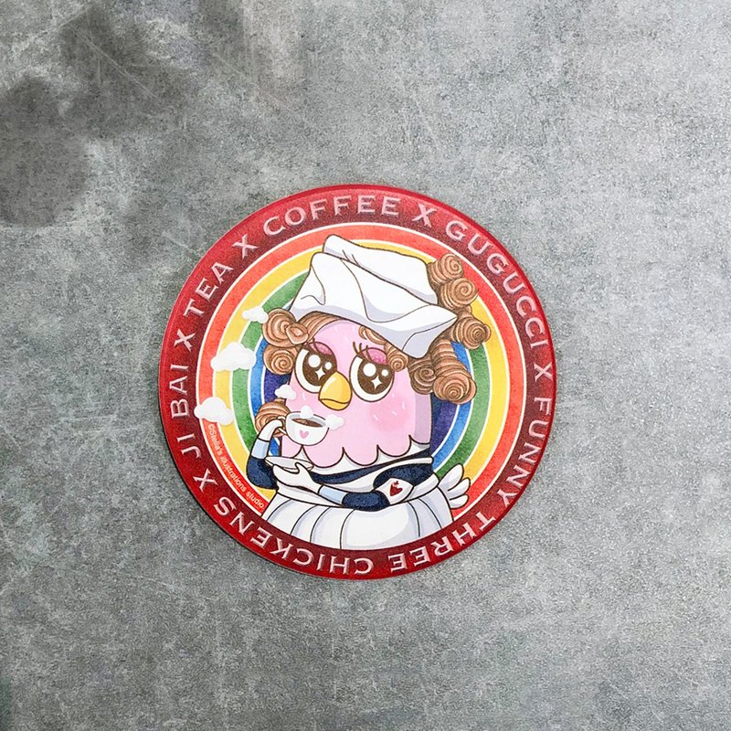 Funny Three Chickens 放3雞 | 陶瓷吸水杯墊 - 小護士款 - 杯墊 - 其他材質 