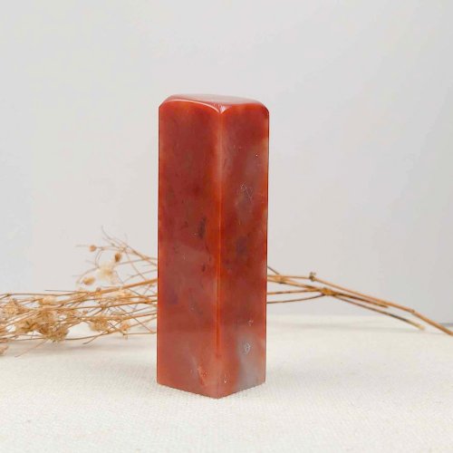 藝群人 客製化手工印章-|寮國石1.9x1.9 CM|手工篆刻印章