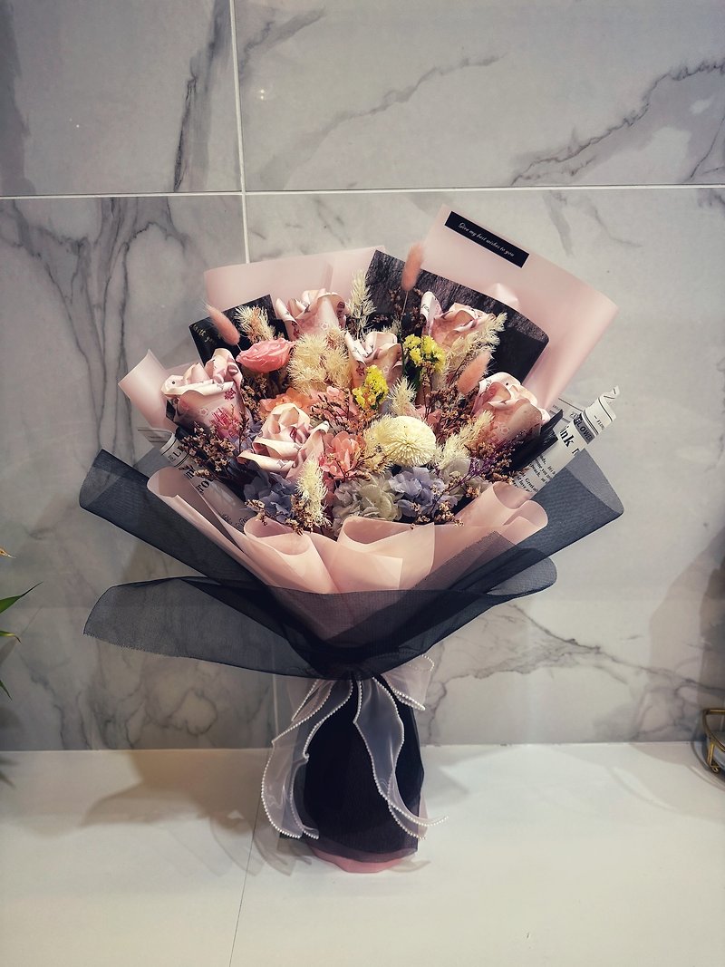 Rich flower bouquet Graduation bouquet/Birthday gift/Proposal bouquet/Mother's Day/Valentine's Day - Dried Flowers & Bouquets - Plants & Flowers 