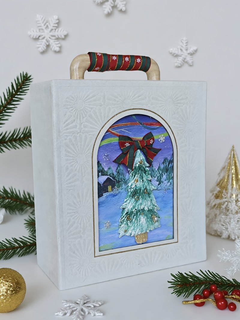 聖誕限定! 手工立體聖誕樹手提式精品 茶禮盒 烏龍茶 送禮 - 茶葉/茶包/水果茶 - 植物．花 