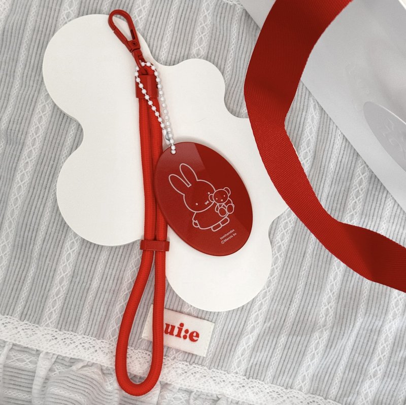 【Pinkoi x miffy】The Classic Miffy手機掛繩X紅色亞克力吊牌款 - 手機配件 - 塑膠 