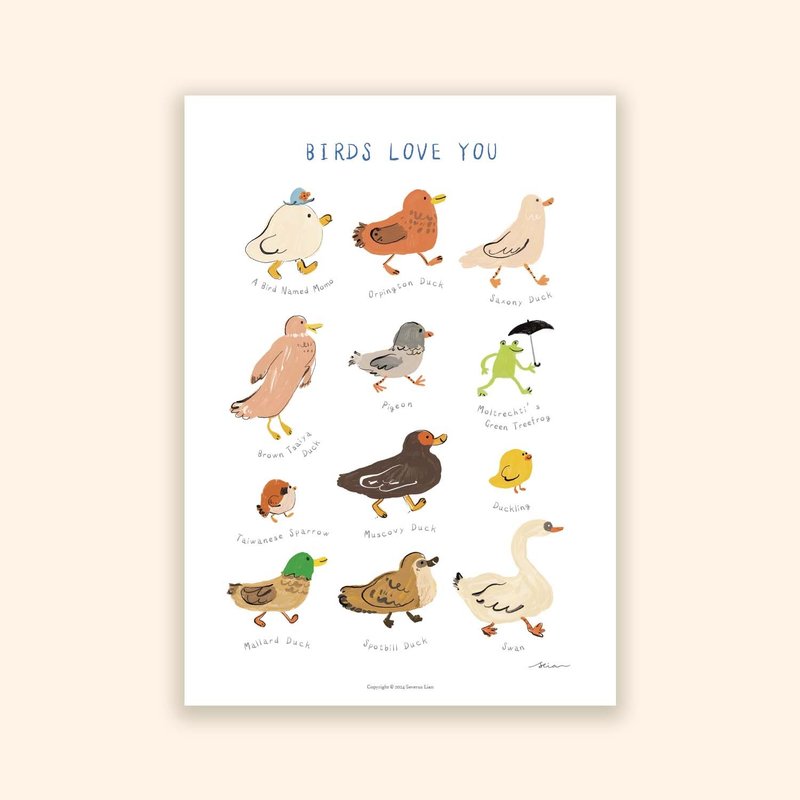 Print / Birds Love You - Other - Paper 