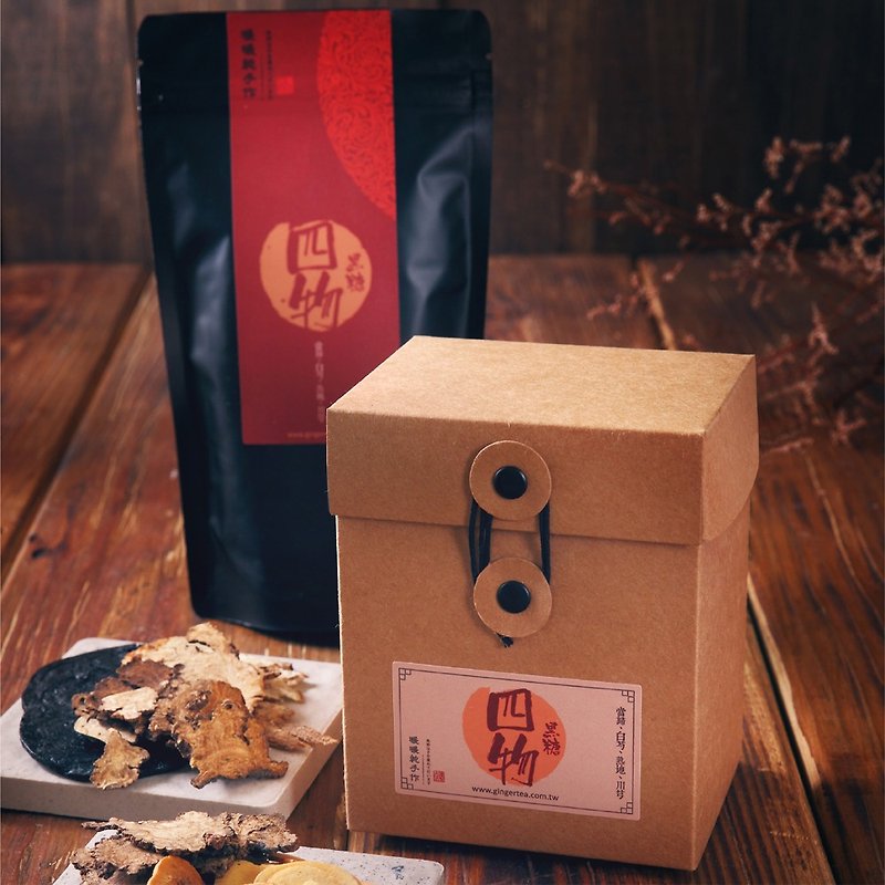  四物小黑糖 (20入) 袋裝 x 暖暖純手作 - 茶葉/漢方茶/水果茶 - 新鮮食材 