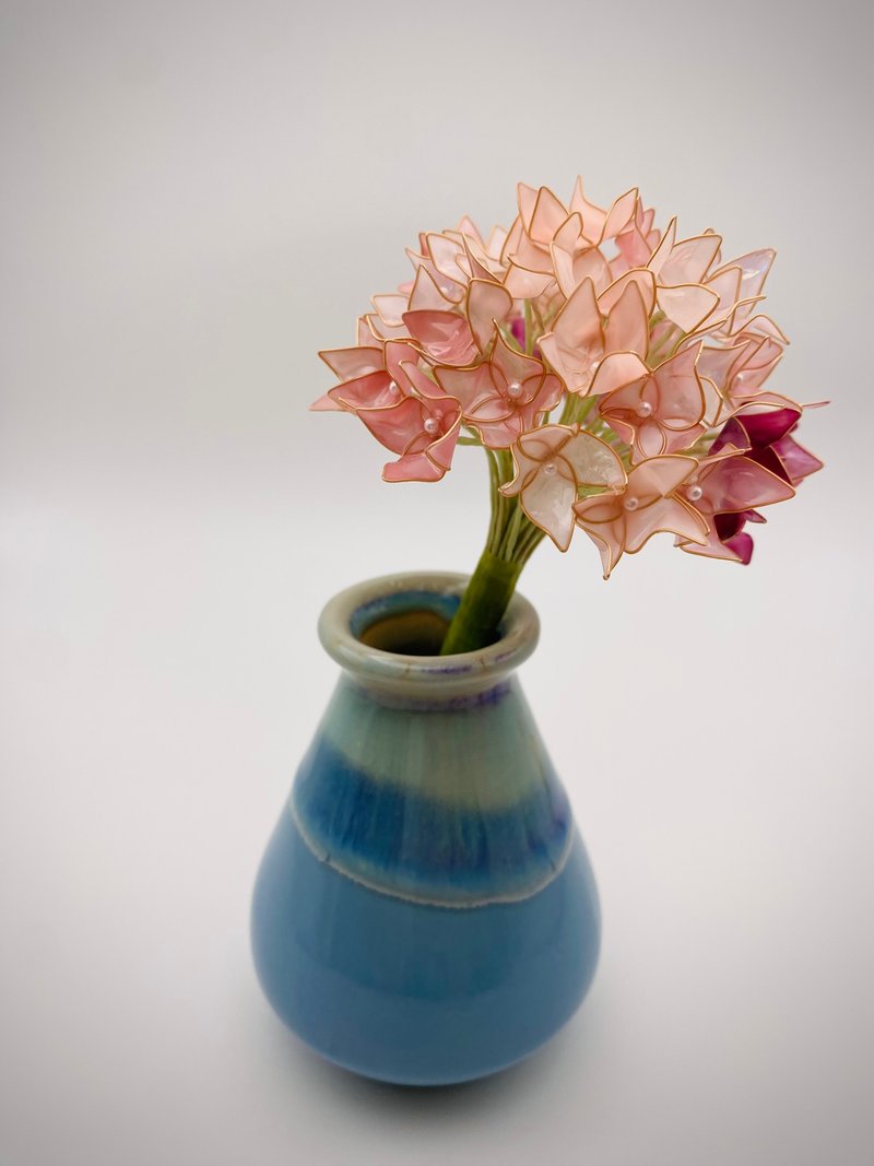 Jocelyn 水晶花-繡球花/紫陽花/造花液/樹脂花/滴膠/禮物 - 花藝/盆栽/植栽 - 樹脂 