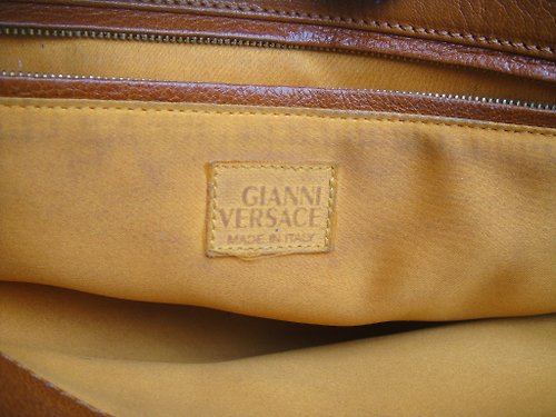 OLD-TIME] Early second-hand old bag GIANNI VERSACE handbag made in Italy -  Shop OLD-TIME Vintage & Classic & Deco Handbags & Totes - Pinkoi