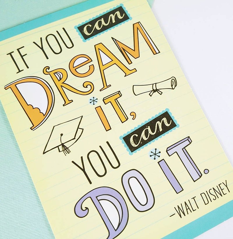 Have a dream to achieve [graduation card] - Cards & Postcards - Paper Yellow