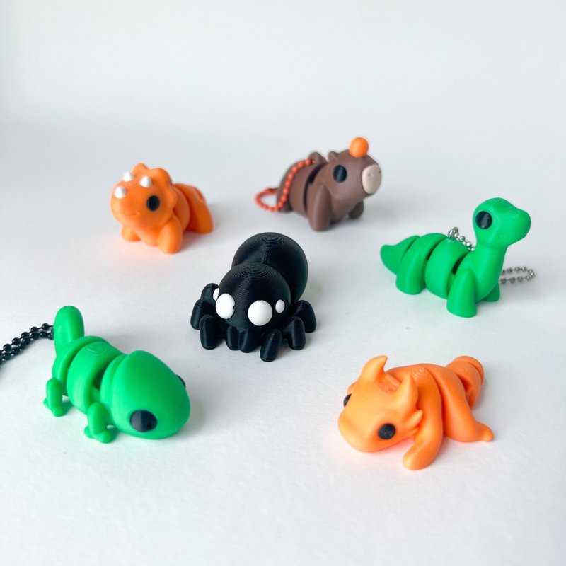 Zou Animal keychains - 鑰匙圈/鑰匙包 - 塑膠 多色