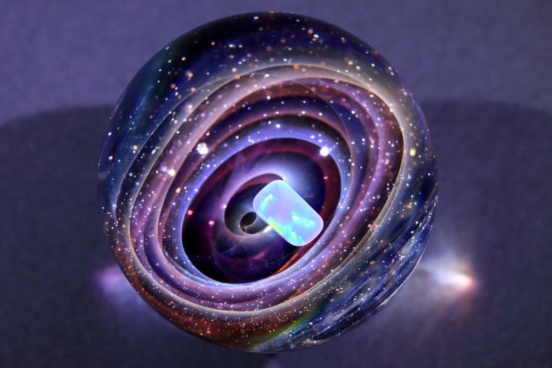40mm 宇宙玻璃球擺設 no.M029 - 擺飾/家飾品 - 玻璃 紅色