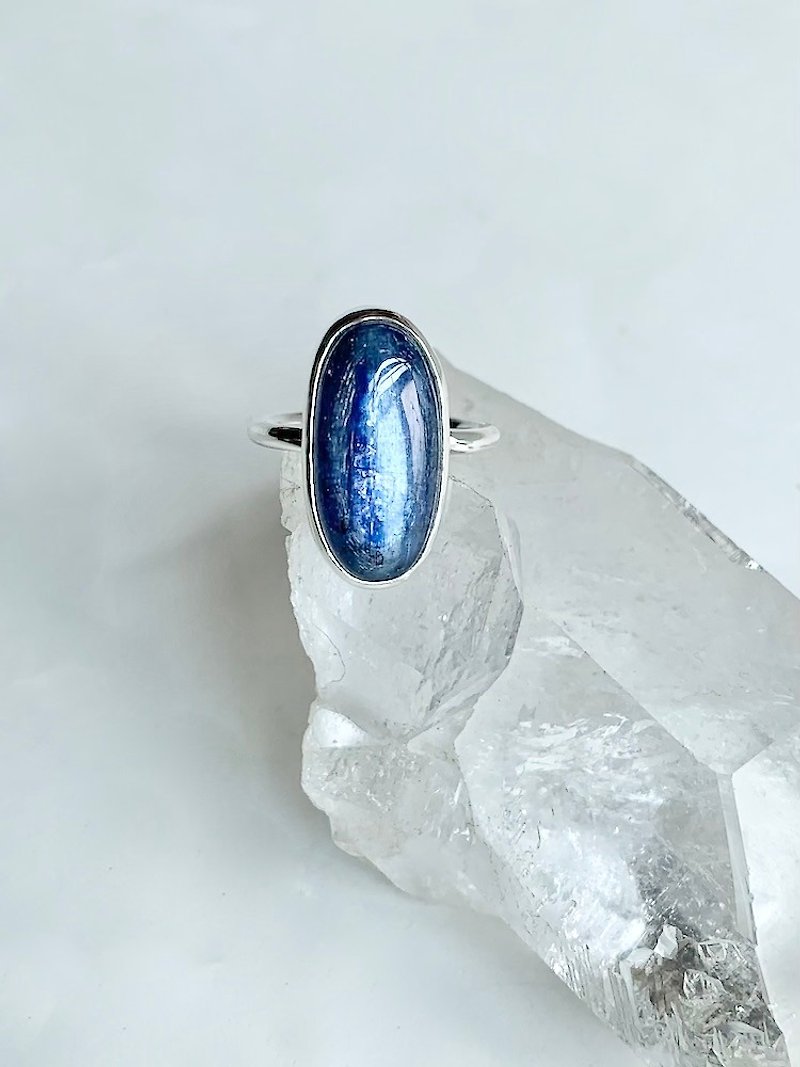 カイヤナイト・リング 15号 - 戒指 - 寶石 藍色