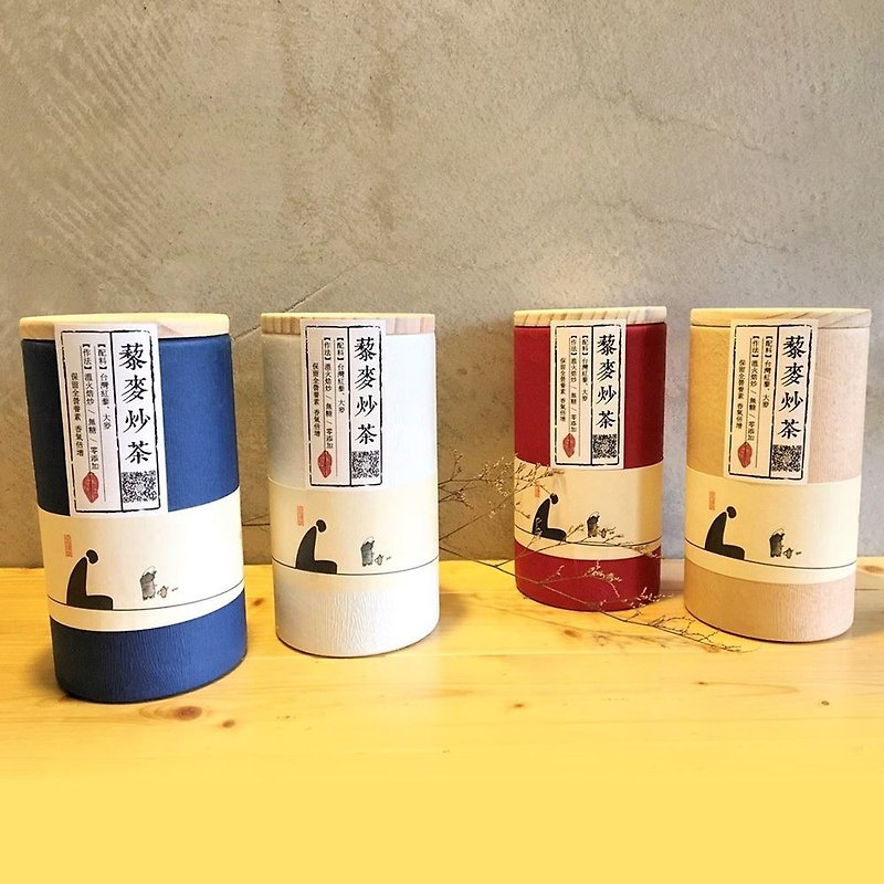 【藜麥炒茶 靜心茶罐】紅 12包入 台灣紅藜融合大麥的新味覺 - 茶葉/茶包 - 紙 紅色