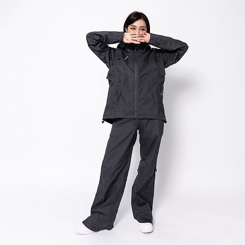Outperform 奧德蒙雨衣專賣店 G.T.PRM對流透氣兩件式風雨衣-深鐵灰