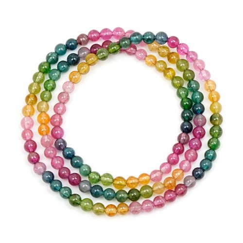 正佳珠寶 Gemsrich Jewelry 【正佳珠寶】彩碧璽 頂級彩虹漸層碧璽 4.5-4.8mm 三圈手珠