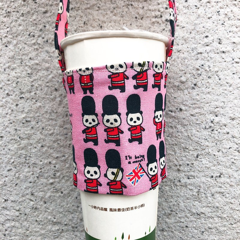 Drink Cup Set - Panda Soldier - Beverage Holders & Bags - Cotton & Hemp 