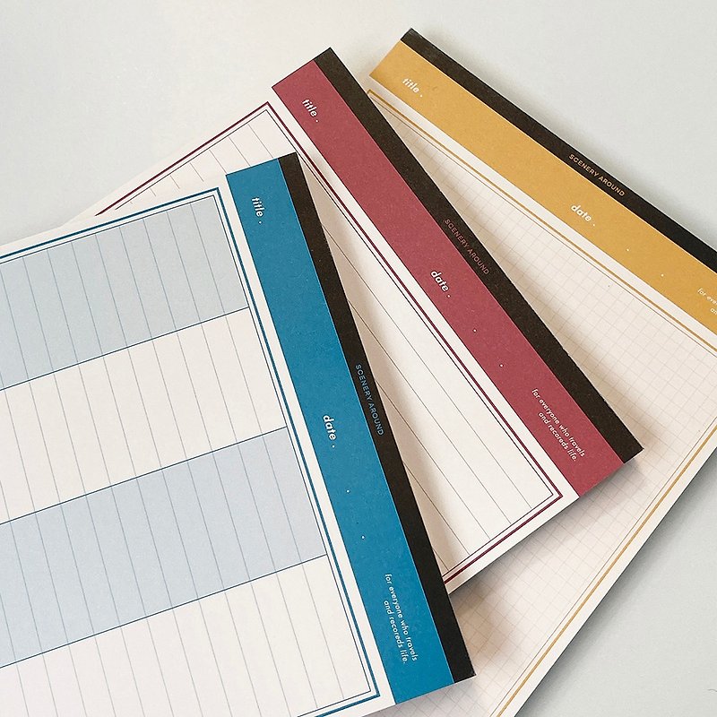 Autumn A5 memo pad 3type - Sticky Notes & Notepads - Paper 
