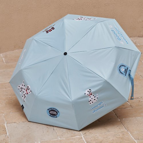 Halo Studio 藍色斑點狗可愛晴雨傘全自動手動遮陽傘