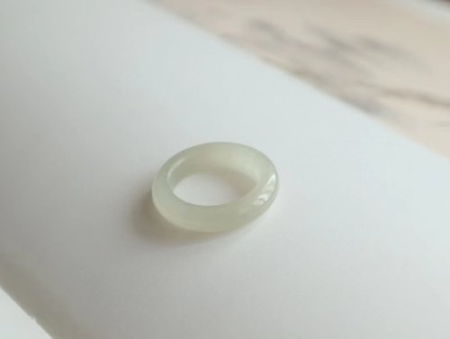 Sri Yantra 特價 天然和田玉指環戒指 玉質細膩 性價比高 內徑17mm