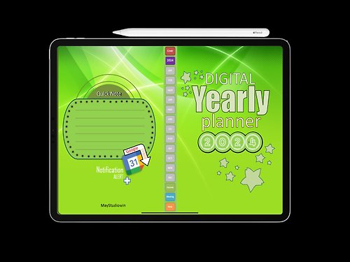 studiowin0871146299 Studiowin-Product 5-Business Yearly Planner 2024-Upgrade-Green