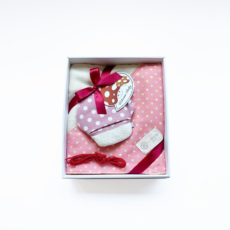 nizio gift box popping candy* touch mushroom [newborn gift/moon gift/baby birth gift] - ของขวัญวันครบรอบ - ผ้าฝ้าย/ผ้าลินิน 