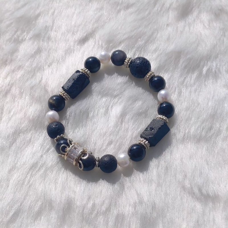 墨影-華麗版 - 手鍊/手環 - 水晶 