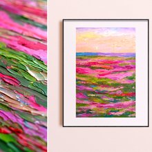 キャンバスに描かれた風景油絵 30x35cm 自然画 インパスト 12 キャンバスに描かれた風景油絵 30x35cm 自然画 インパスト 12