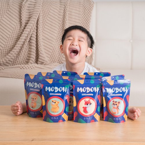 MODOH Clay 墨朵黏土 DIY 手作包 - 墨朵mini動物組 18隻小動物 60g