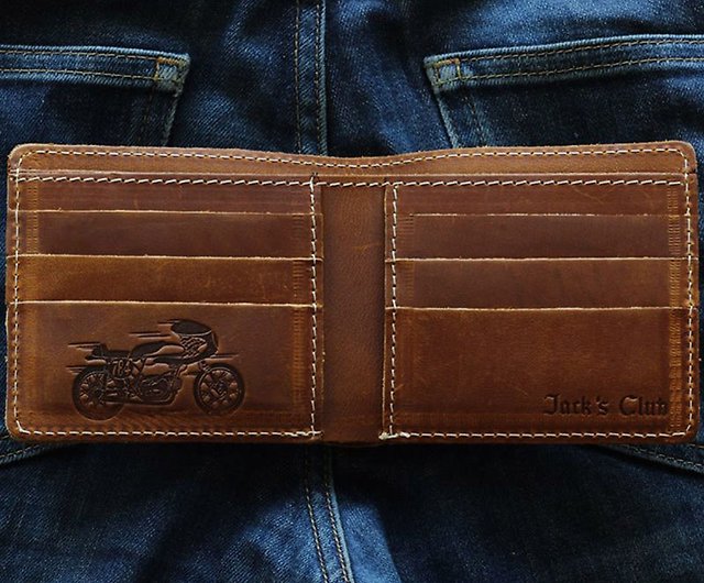 Biker long Wallet chain brass Genuine Leather Brown Hanuman Ramayana  Monster man - Shop jacksclub Wallets - Pinkoi