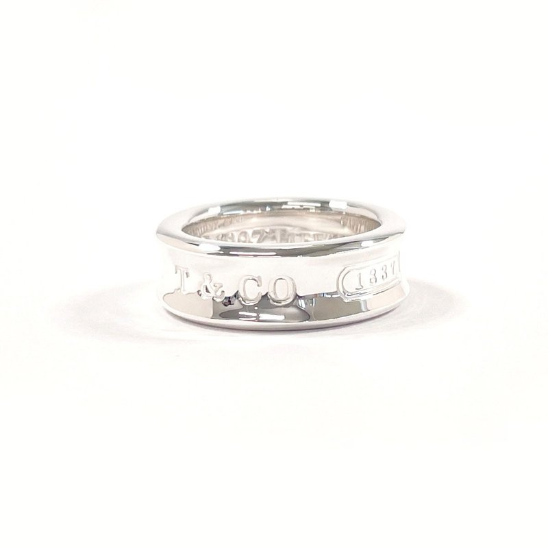 【日本直送 中古美品】9.5号 ティファニー TIFFANY&Co. リング・指輪 1837 ミディアム シルバー925 アクセサリー - 戒指 - 純銀 銀色