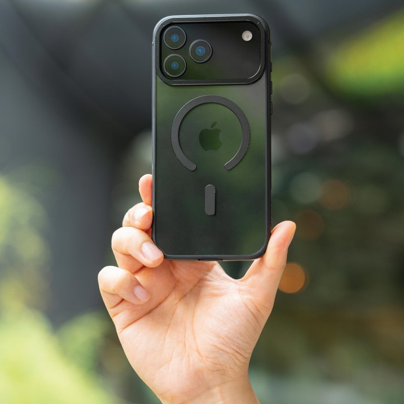 for iPhone 17 ARMOUR 鋁合金防跌認證兼容 MagSafe手機-黑色 - 其他 - 聚酯纖維 黑色