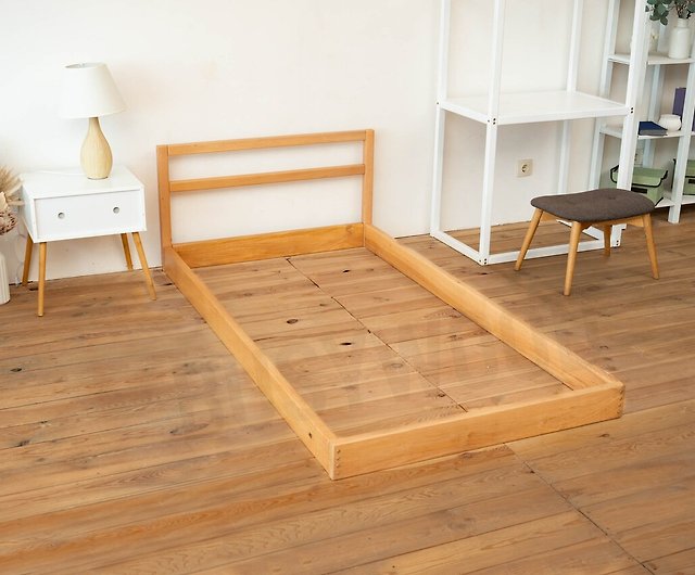 Platform Bed Frame Solid Wood, Platform Bed Frame Queen Real Wood