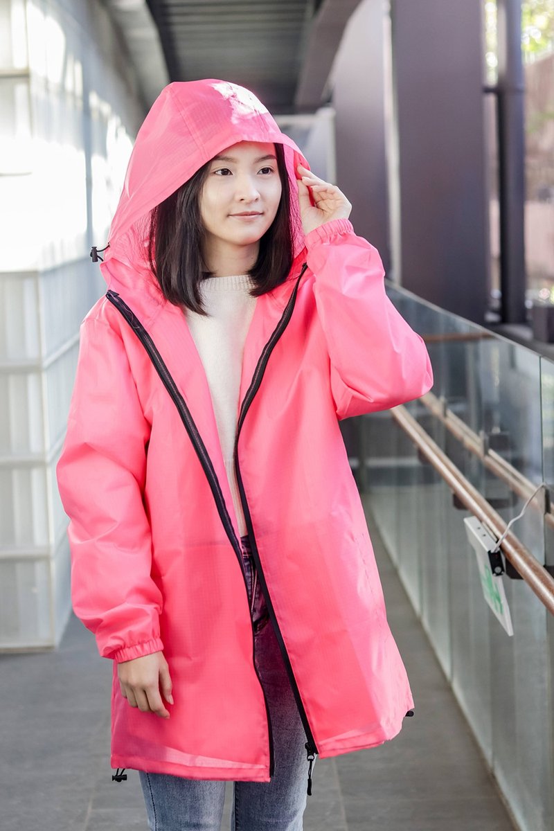 Unni sports running waterproof windbreaker raincoat raincoat rain windbreaker wi - Women's Casual & Functional Jackets - Waterproof Material Pink