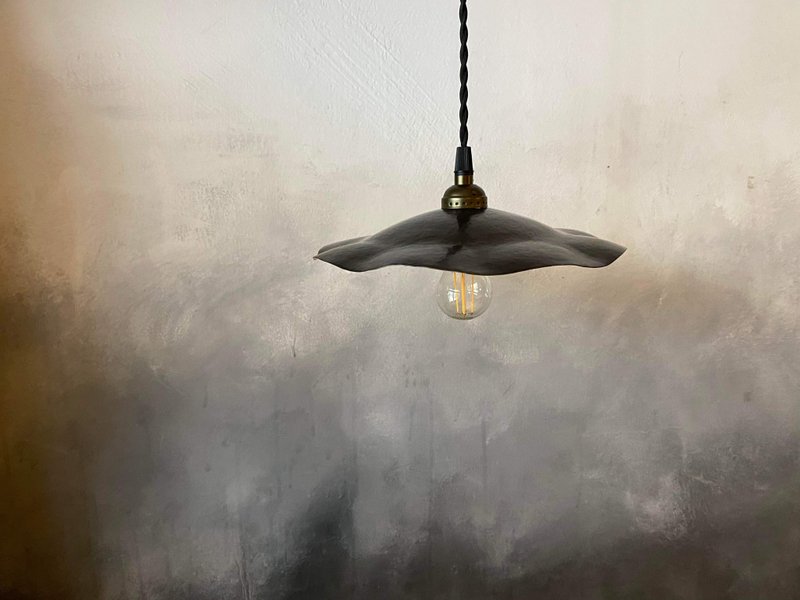 Forging knock Bronze lampshades # 01B Black - โคมไฟ - ทองแดงทองเหลือง สีนำ้ตาล