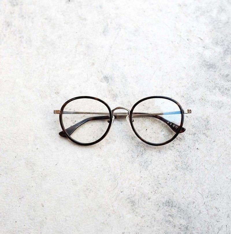 【目目商行】韓國復古大圓框 鈦金屬 眼鏡 鏡框 玳瑁 - 眼鏡/眼鏡框 - 其他材質 