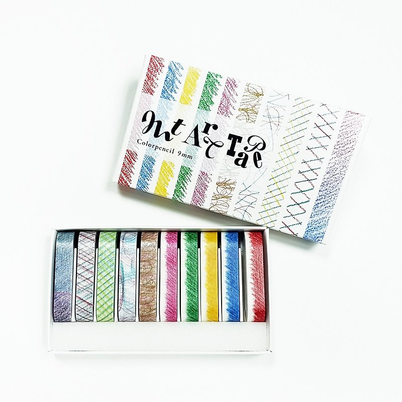 mt art tape Color Pencil Masking Tape 9mm (MTART06) - Washi Tape - Paper Multicolor
