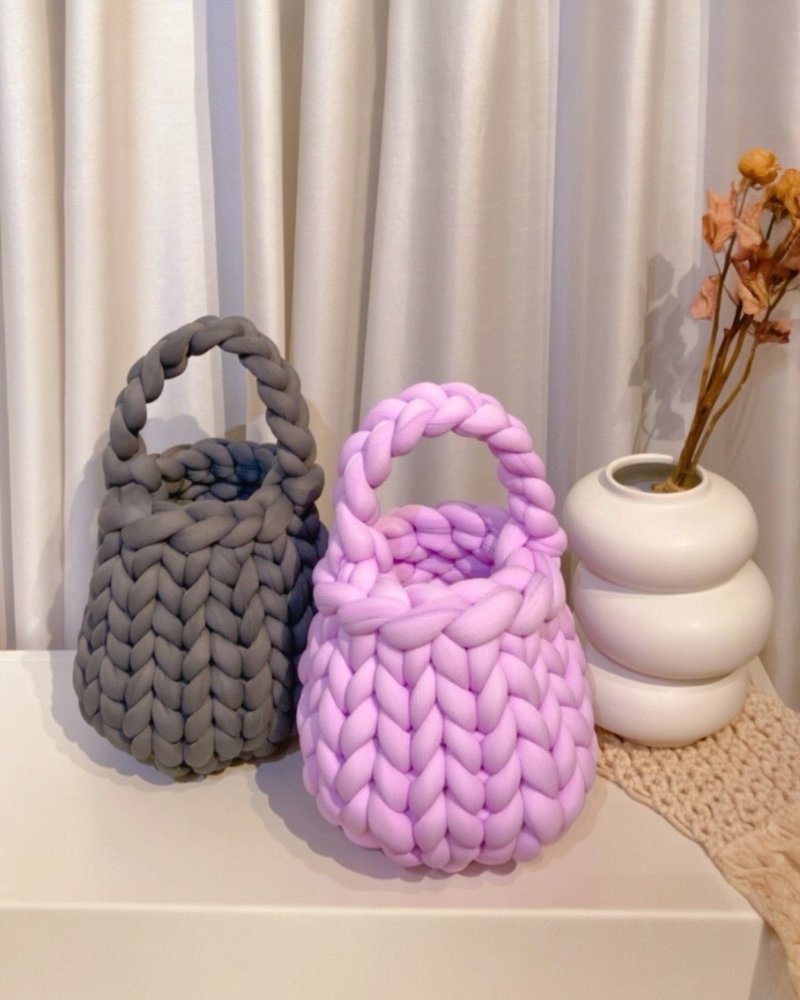 冰島毛線手編課程- 圓桶包 (可使用文化幣) - 編織/羊毛氈/布藝 - 其他材質 