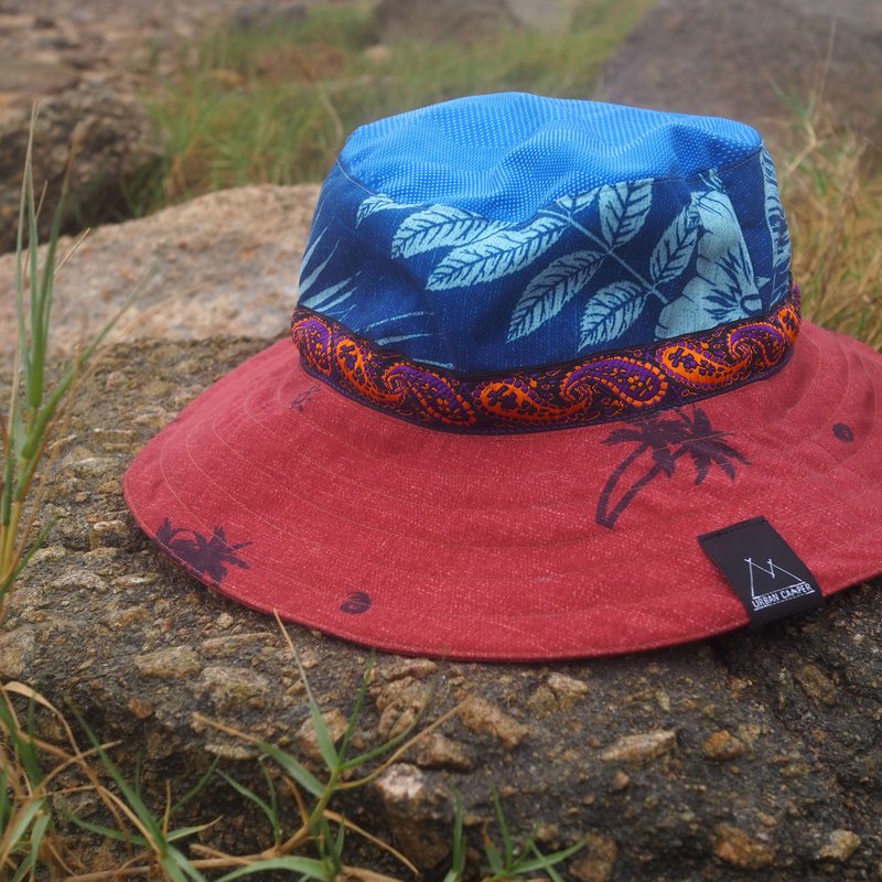 Scrap Bucket Hat | Handmade in Hong Kong - หมวก - เส้นใยสังเคราะห์ 
