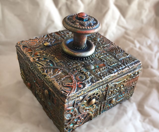 スチーム パンク ボックス、ジュエリー オーガナイザー、ミステリー