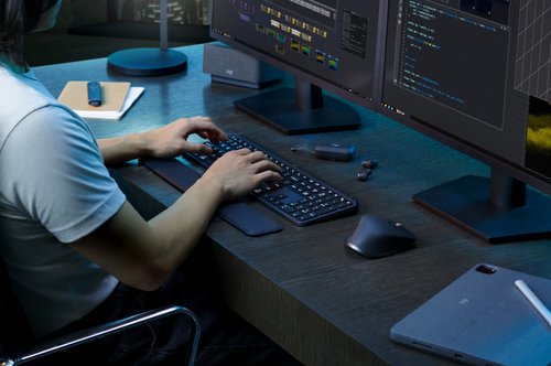 羅技 Logitech 官方旗艦館 羅技 MX Keys S 無線智慧鍵盤