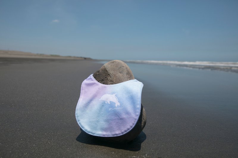 Baby Slobbering Dolphin 【Small Island and Ocean】 - Bibs - Other Materials Purple