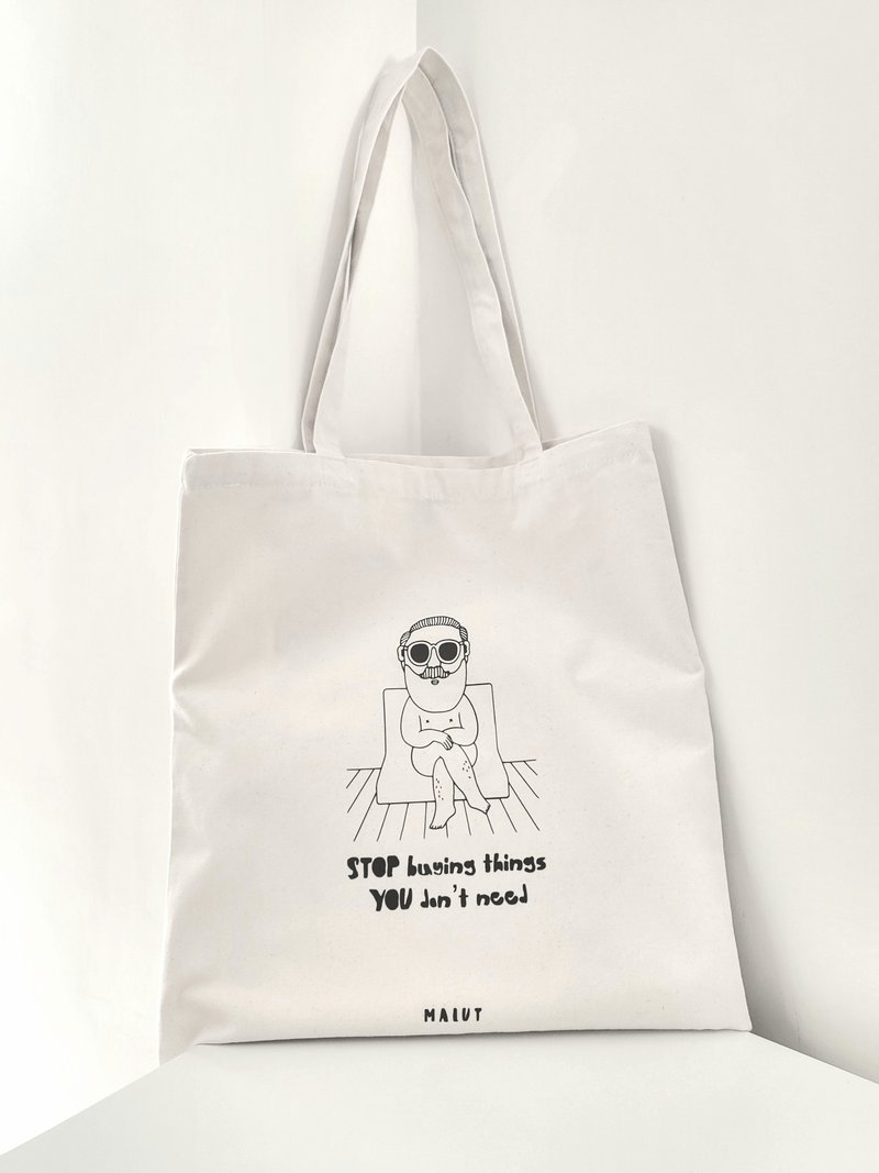 STOP BUYING Tote 環保袋 - 側背包/斜背包 - 棉．麻 