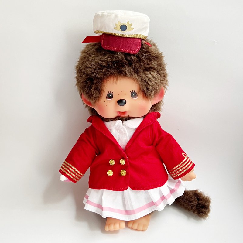 nuiMOs_17cm Doll_Handmade Doll Outfit_Captain Costume Set - Stuffed Dolls & Figurines - Cotton & Hemp Multicolor