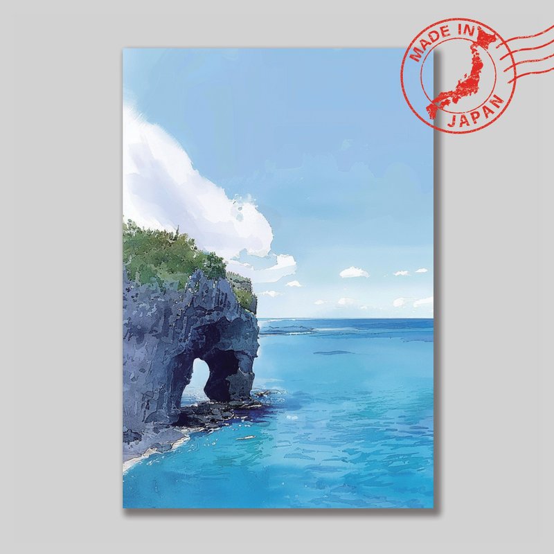 Japanese Scenic Postcard – Cape Manzamo, Okinawa | Gifting & Decor - การ์ด/โปสการ์ด - กระดาษ 